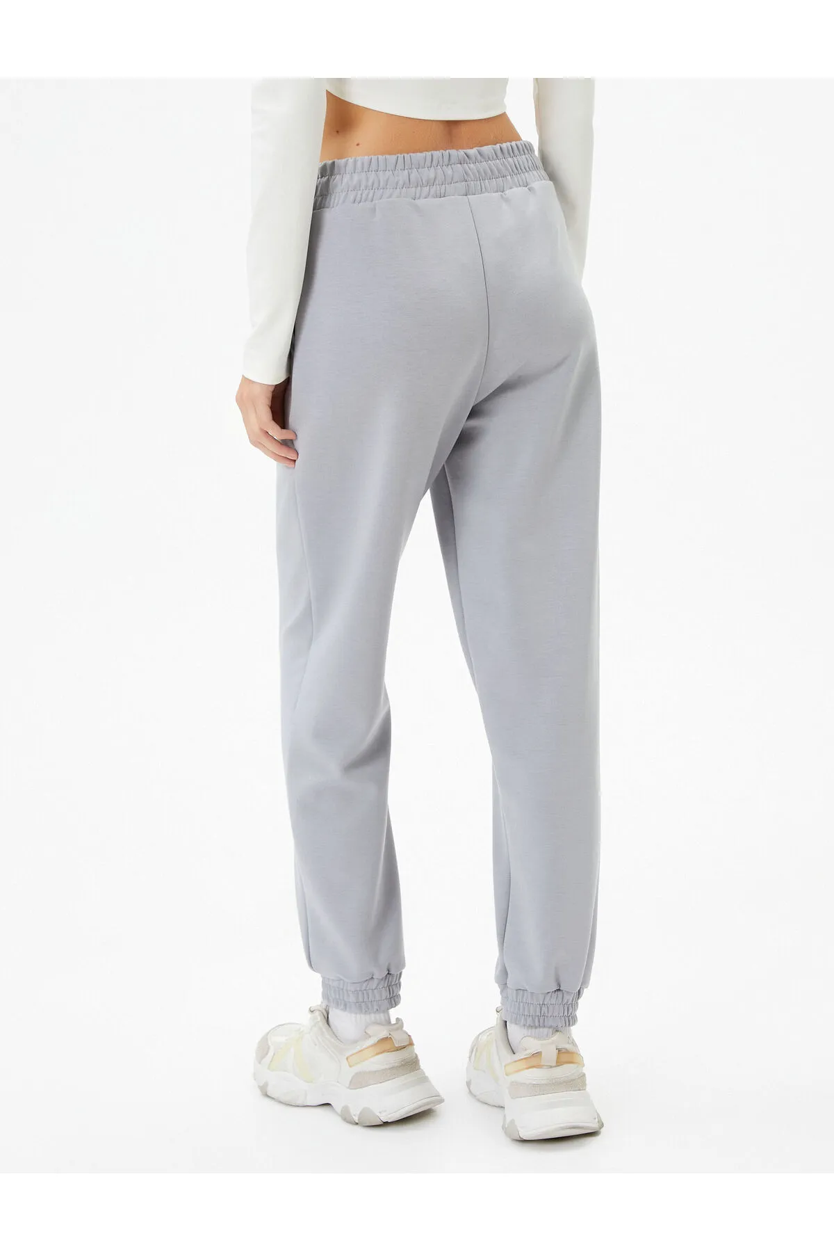 Koton  Jogger Sport Jogginghose Hohe Taille Tasche Modal Stoff Weiche Tuşe Strukturierte