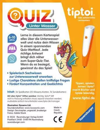 tiptoi® Quiz Unter Wasser - Lernspiel ab 6 Jahren