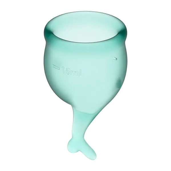 Satisfyer Feel Secure Menstruationskop Mørkegrøn