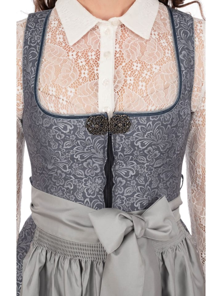 MarJo Midi Dirndl JESSICA in blau günstig kaufen