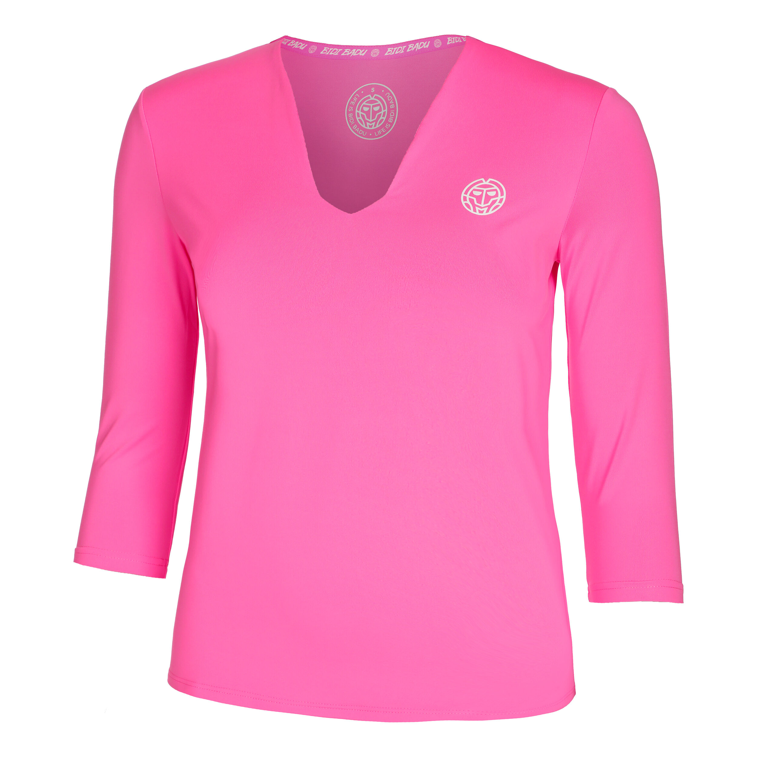 Crew V-Neck Longsleeve Damen - Pink