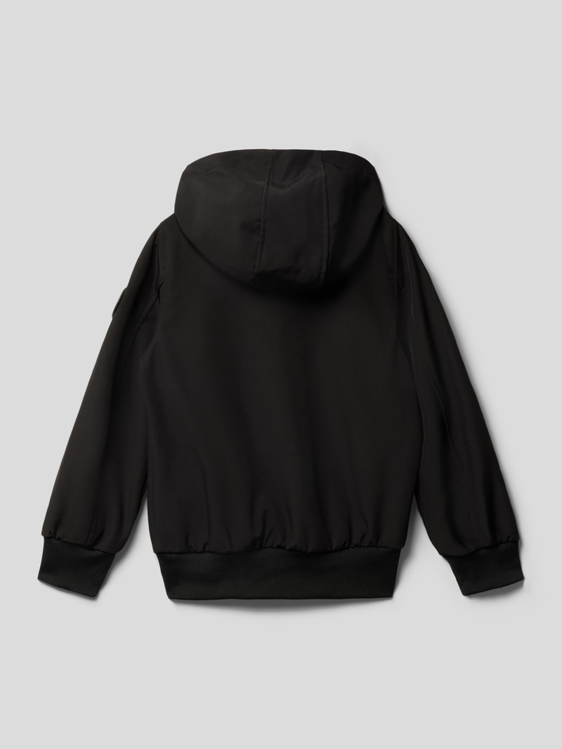 Jacke mit Label-Detail Modell 'cassery' in schwarz