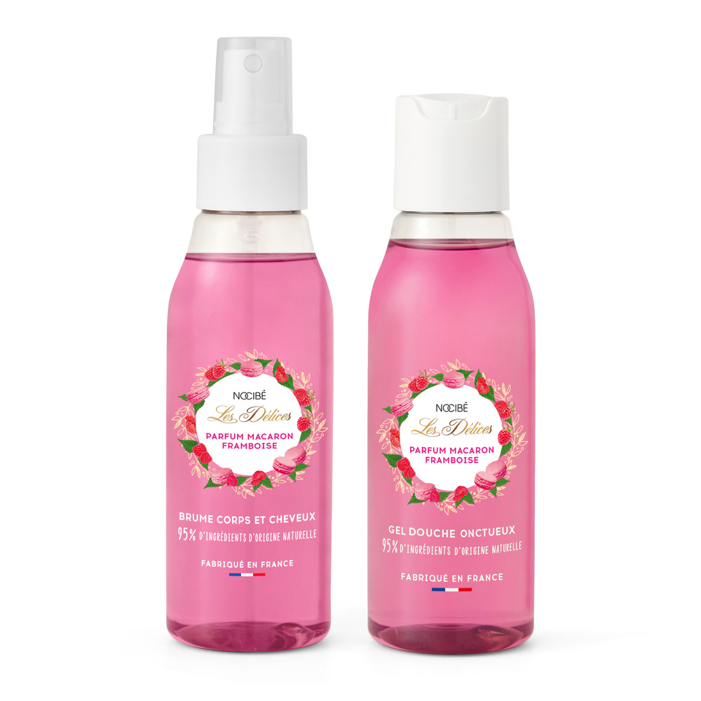 Nocibé Les Délices - Macaron Framboise Coffret Gel Douche & Brume