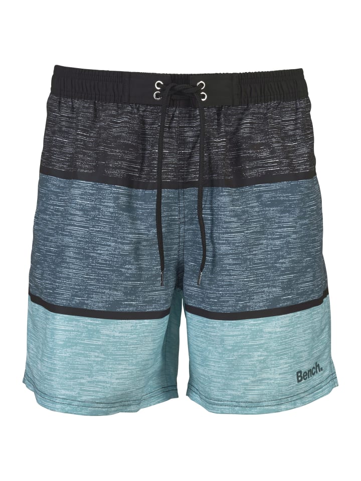 Bench Badeshorts in schwarz-blau-hellblau günstig kaufen