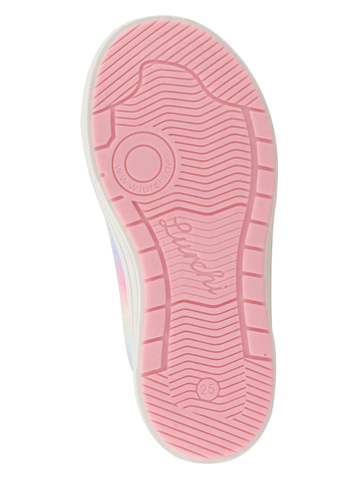 Lurchi Leder-Sneakers in Hellbraun/ Bunt günstig kaufen