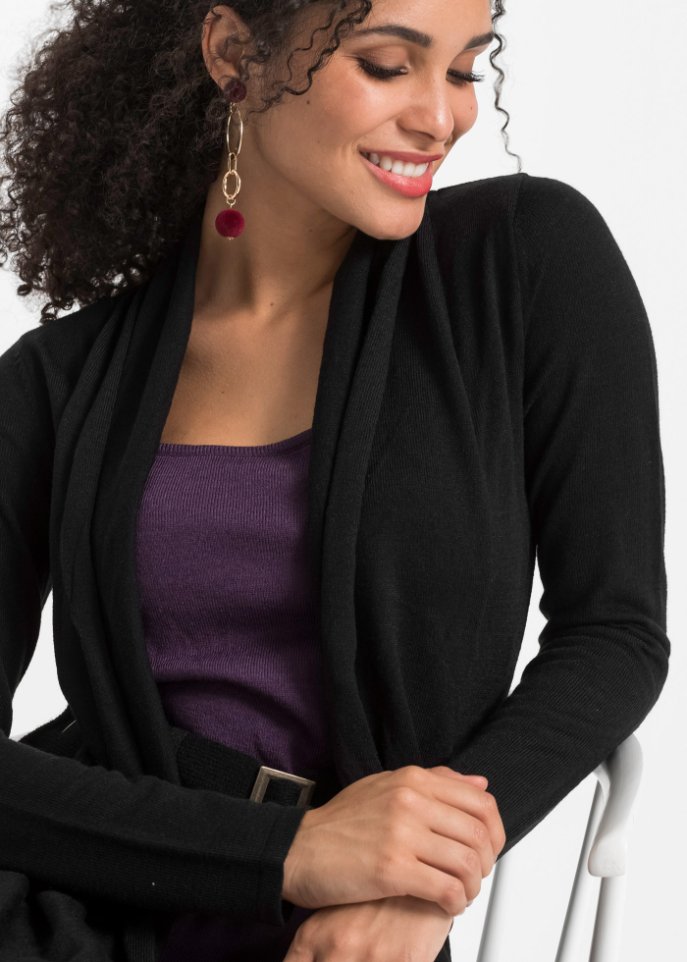 Strickkleid mit Gürtel