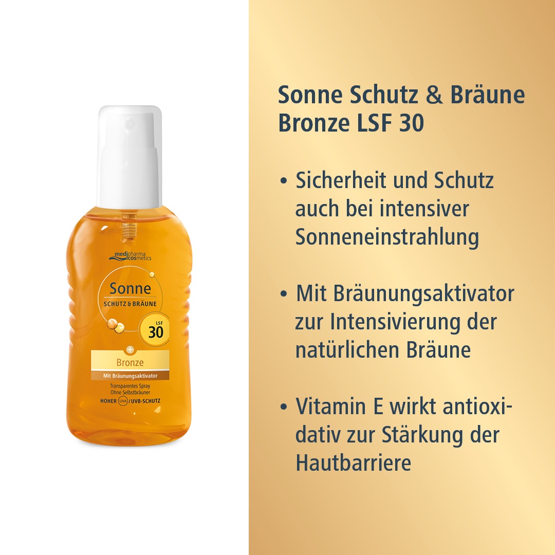 SONNE SCHUTZ & Bräune Spray bronze LSF 30