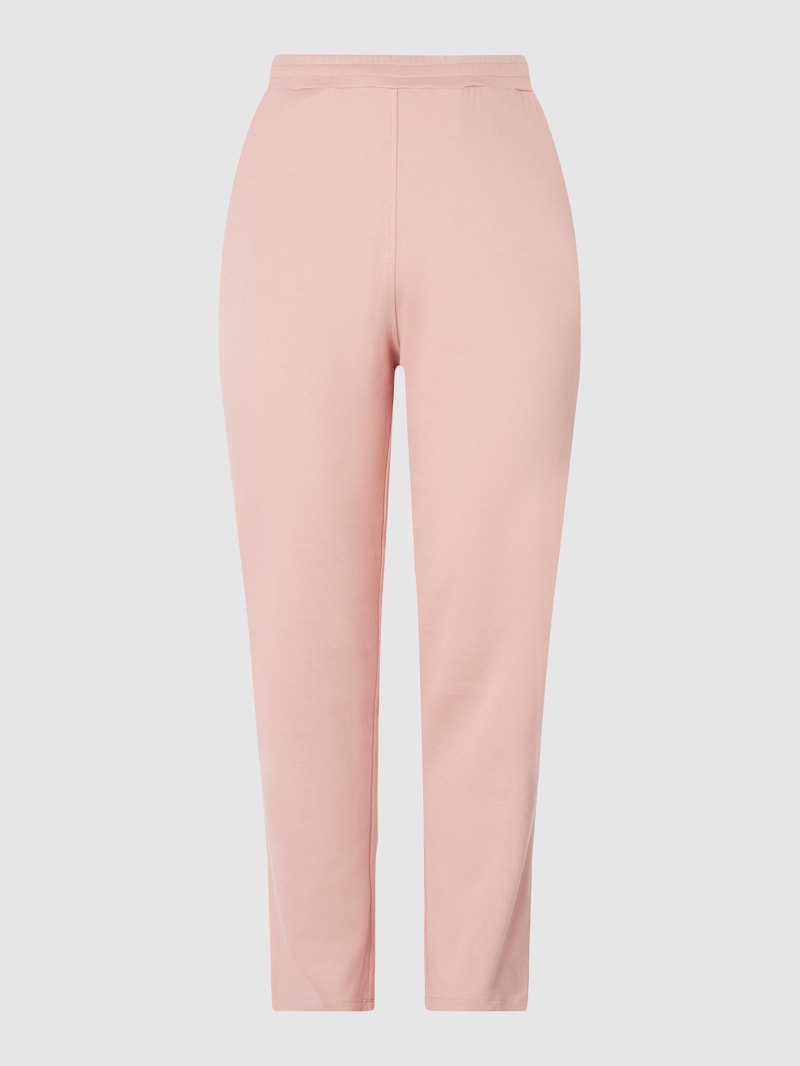 PLUS SIZE Tapered Fit Schlupfhose aus Piqué in hellrosa