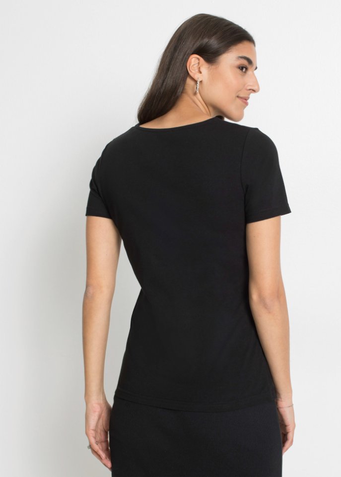 Shirt mit Rosenstickerei