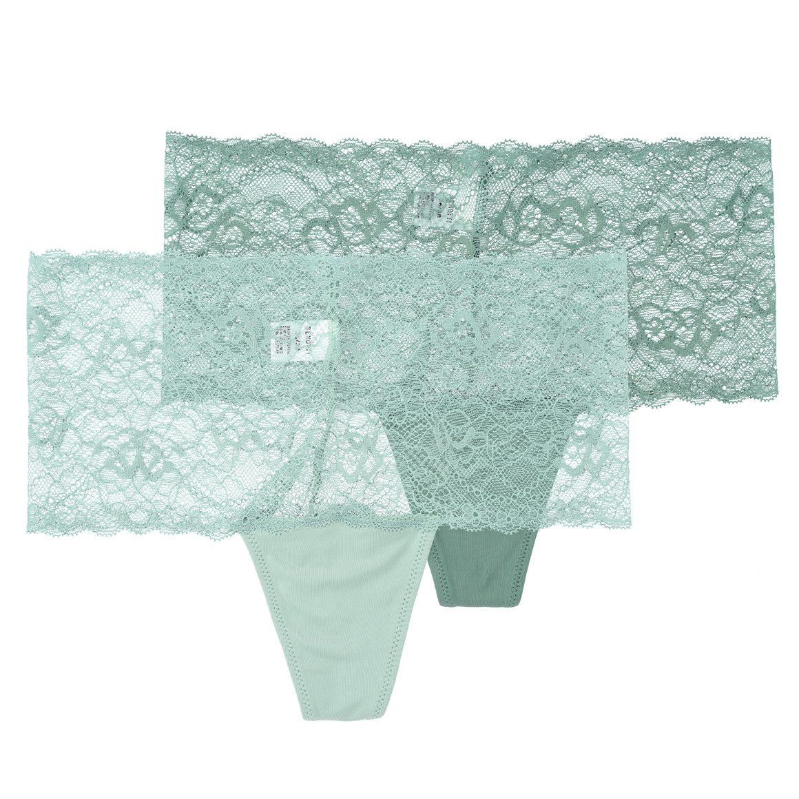 2 Damen Strings aus Spitze