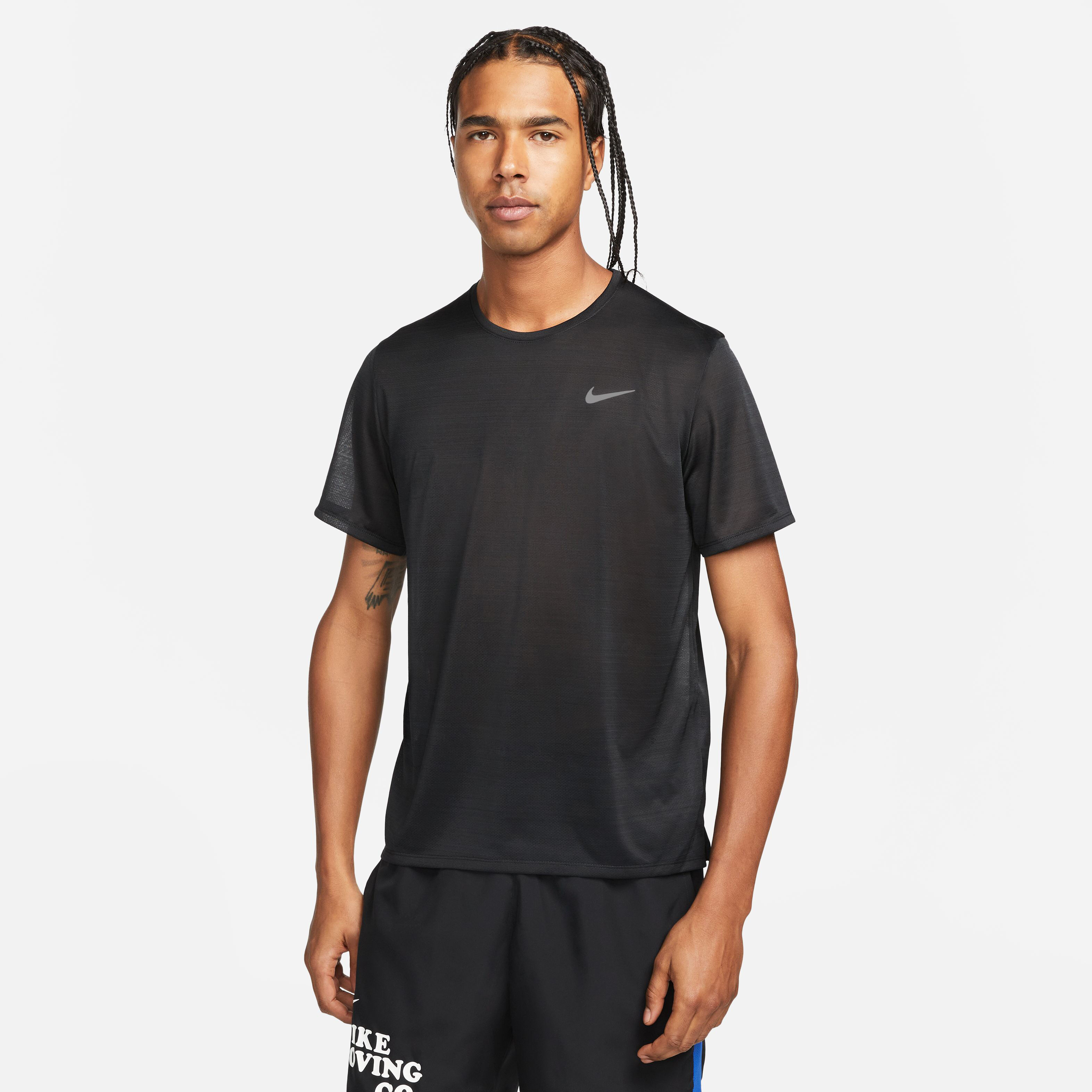 Dri-Fit Breathe Dri-Fit Breathe Miler Laufshirt Herren - Schwarz