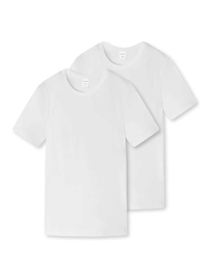 Schiesser T-Shirts 2er-Pack Basic Kids in weiß günstig kaufen
