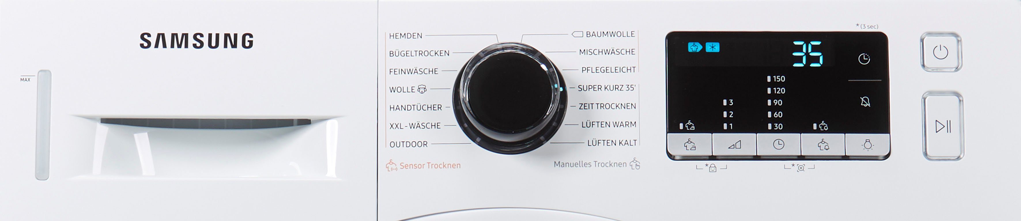 Samsung Wärmepumpentrockner DV81TA220AE/EG, 8 kg, Knitterschutz, 4 Jahre Garantie inklusive