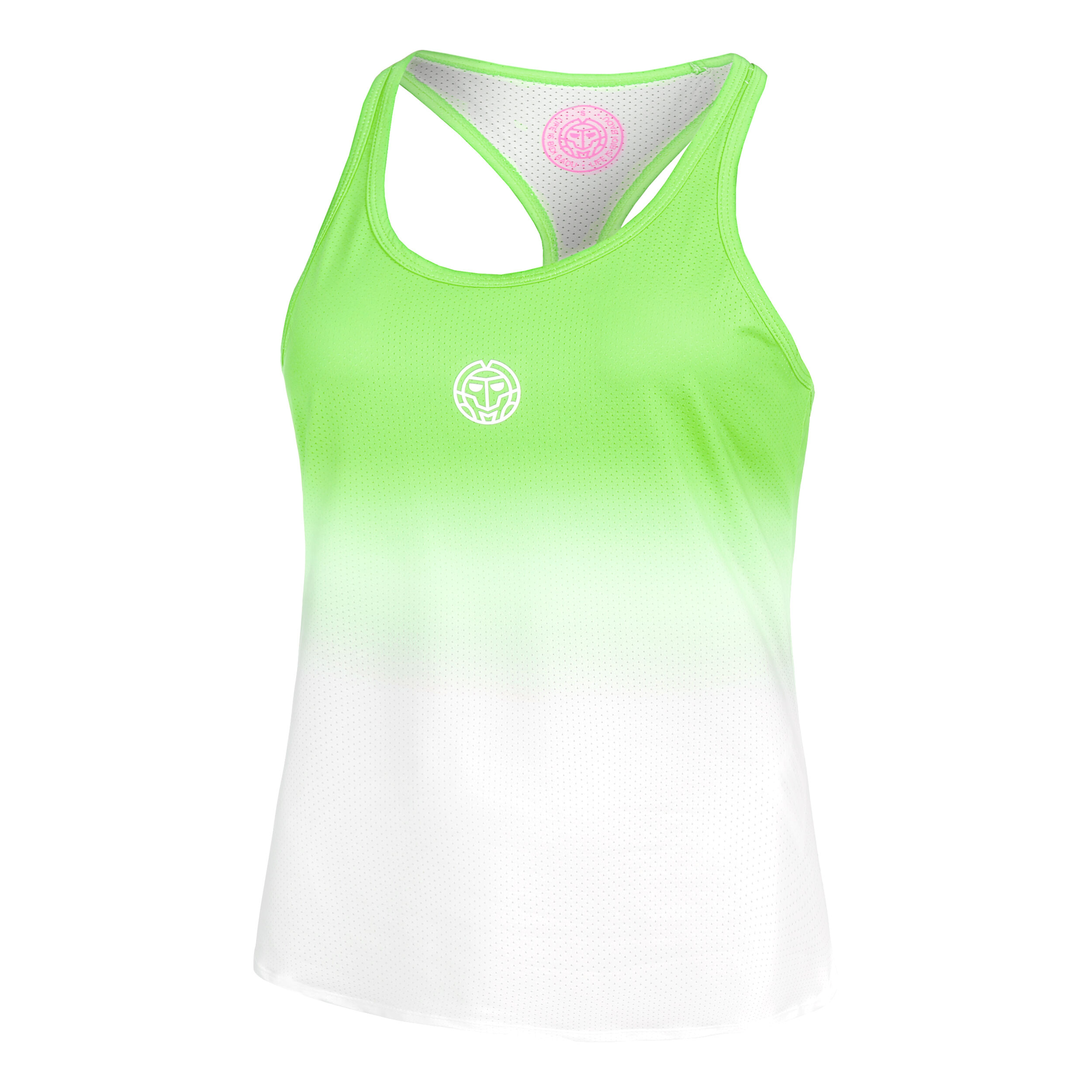 Crew Gradiant Tank-Top Damen - Neongrün, Weiß