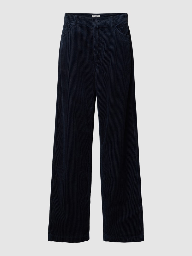 Hose in Cord-Optik in marineblau