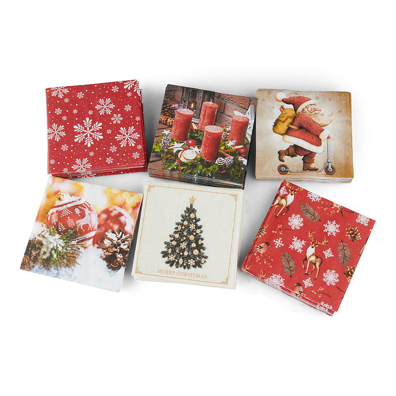 Vie Eco Servietter 20-pk 33x33 cm, julemotiv