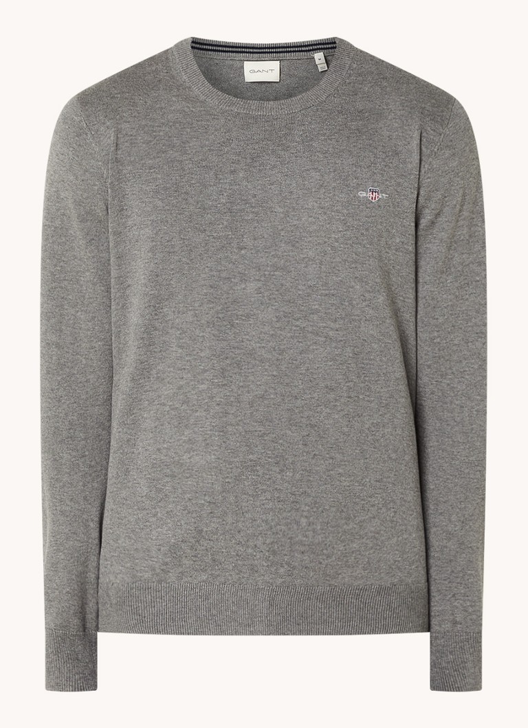 Maglione Gant a maglia fine con logo ricamato