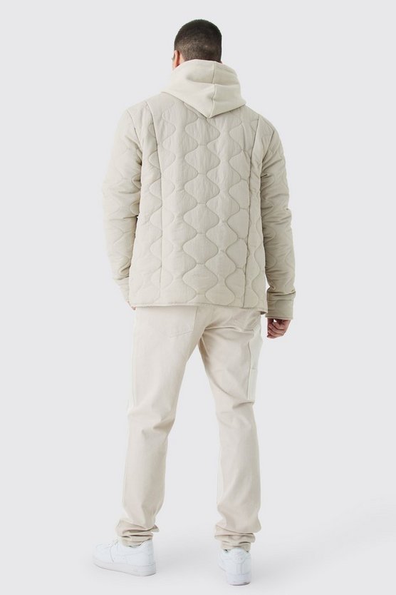 Tall gesteppte Jacke