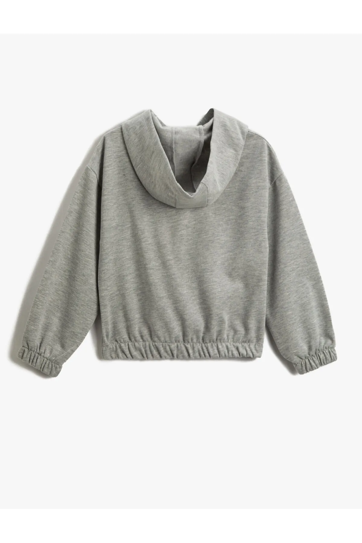 Koton  Kapuzen-Crop-Sweatshirt aus bedruckter Baumwolle