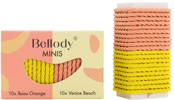 Bellody Mini Haargummis Orange & Gelb - Mischpaket Haargummi