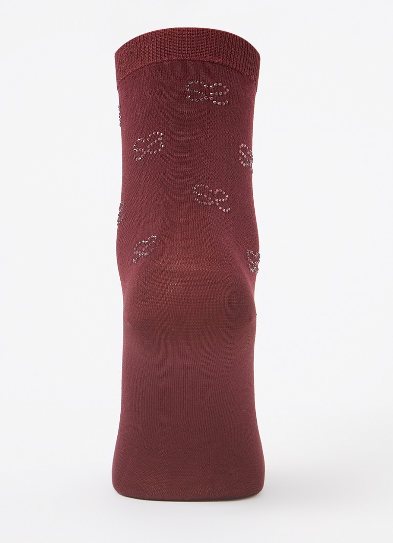 Sandro Socks in cotton blend with rhinestones
