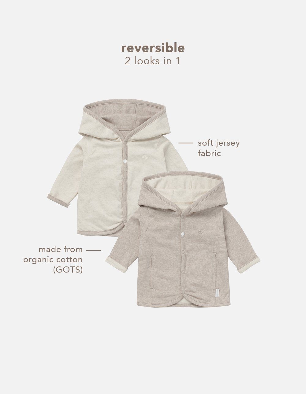 Noppies Cardigan Noppies Strickjacke Bonny - Reversible (1-tlg)