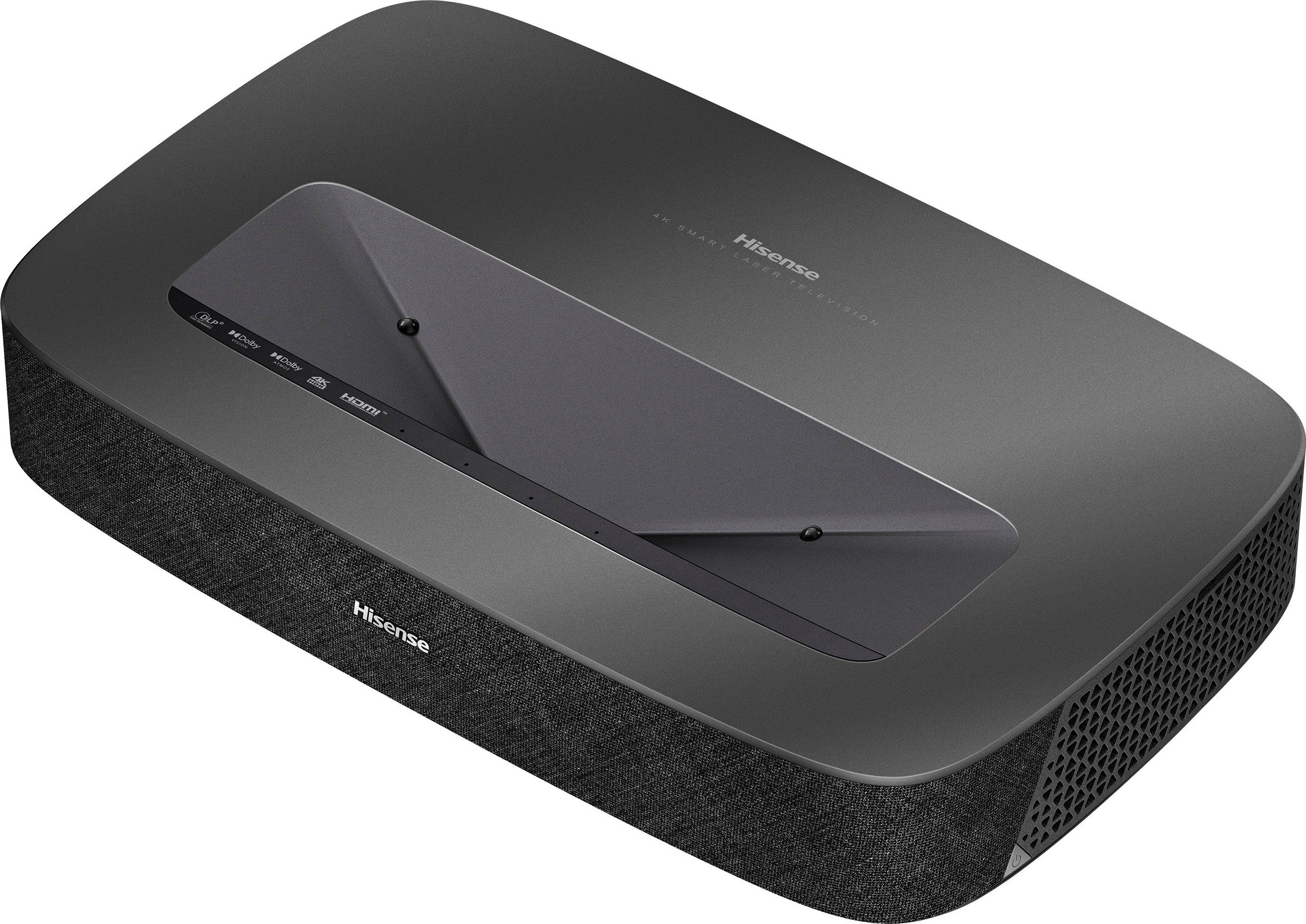 Hisense Hisense 90L5HD Daylight Screen (90 Zoll) Laser Projektor DLP-Beamer (2100 lm, 3840 x 2160 px, 4K, HDR, Game Mode, Dolby Atmos)
