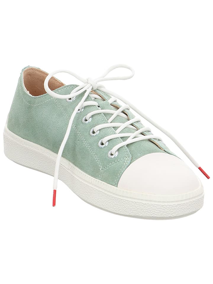 Think! Leder-Sneakers in Grün günstig kaufen