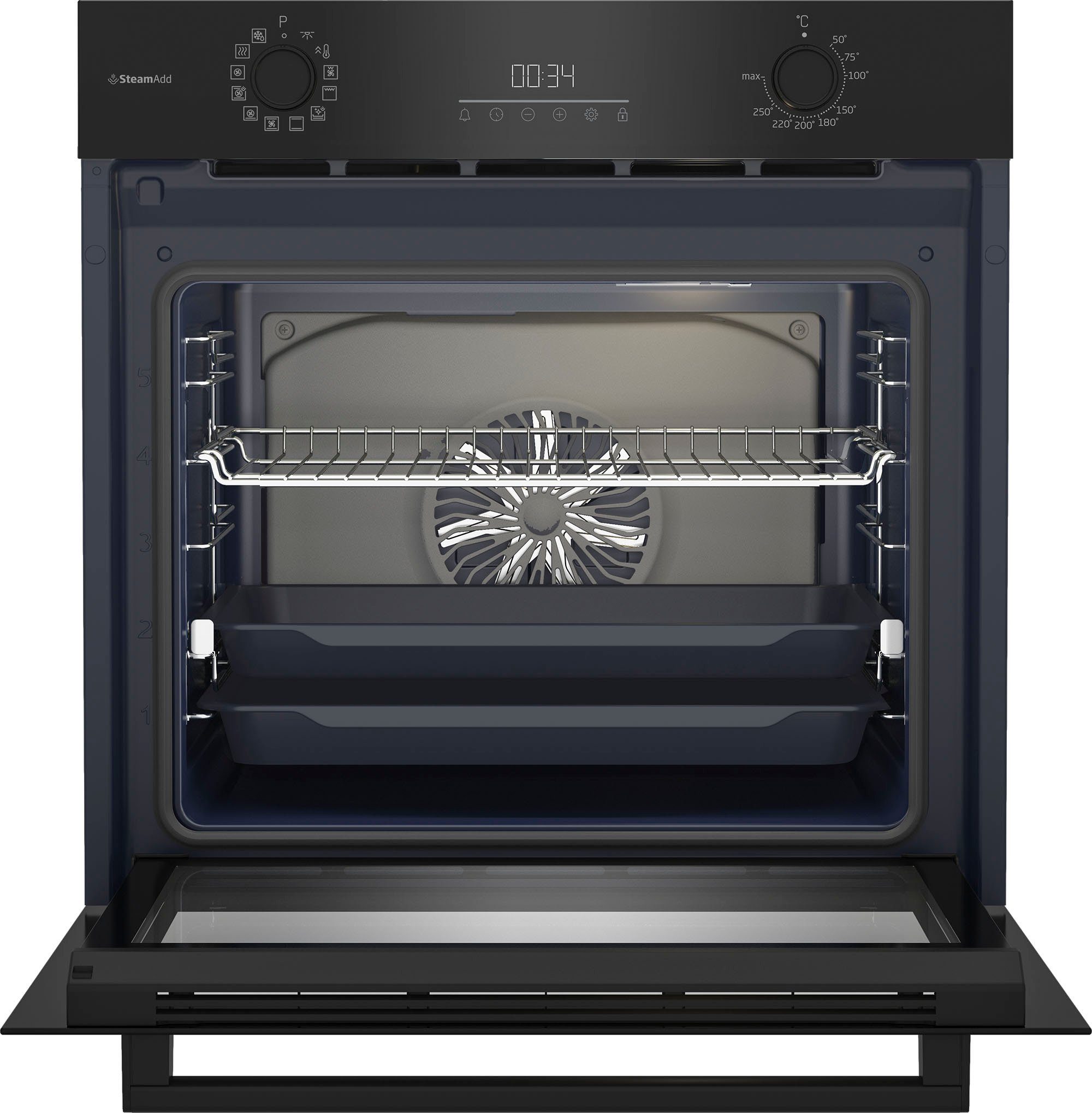 BEKO Einbaubackofen b300 BBIS17300BCS, mit 1-fach-Teleskopauszug, katalytische Reinigung