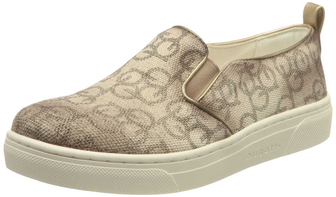 BUGATTI Sportliche Slipper beige