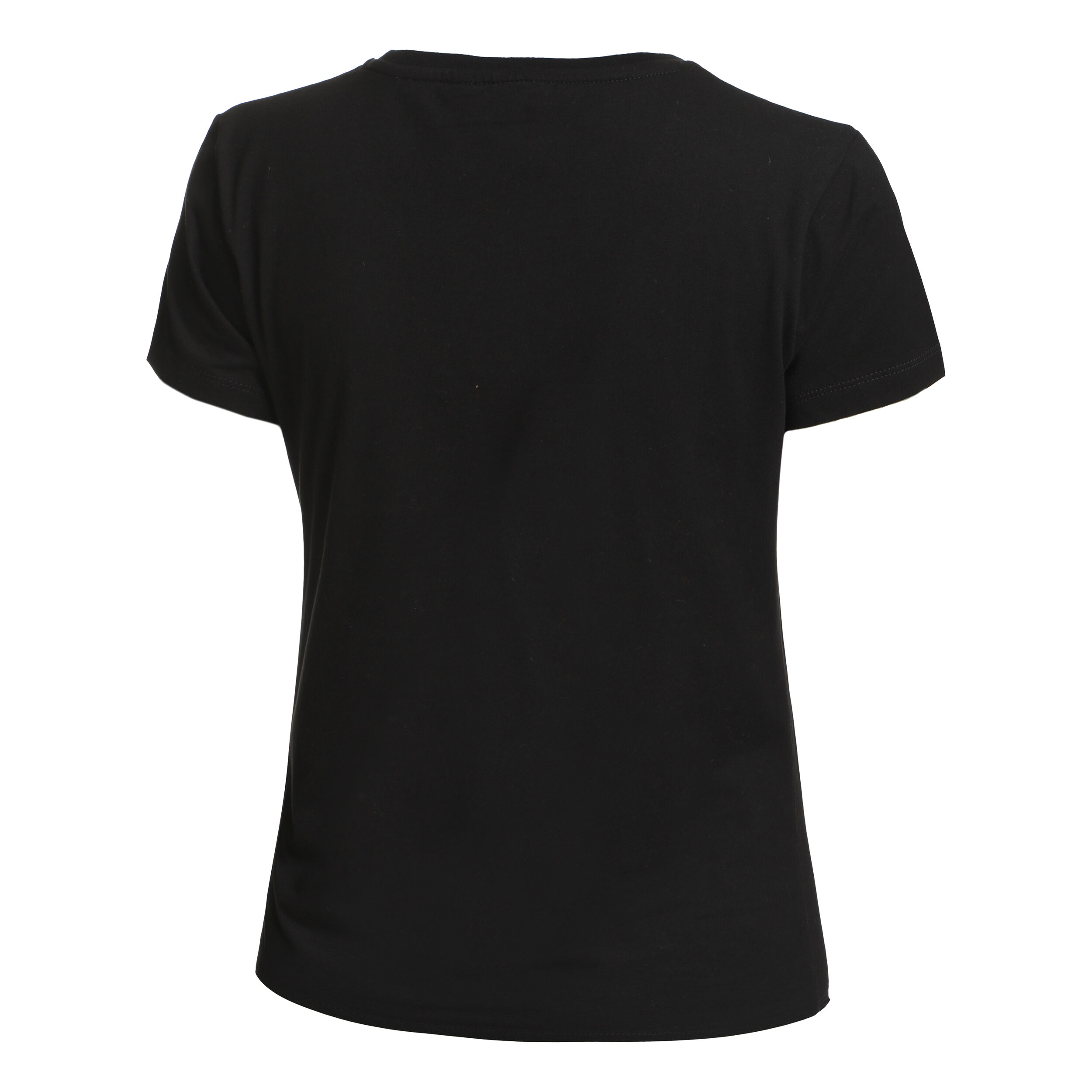 Baseline Logo Glitter T-Shirt Damen - Schwarz, Rosa