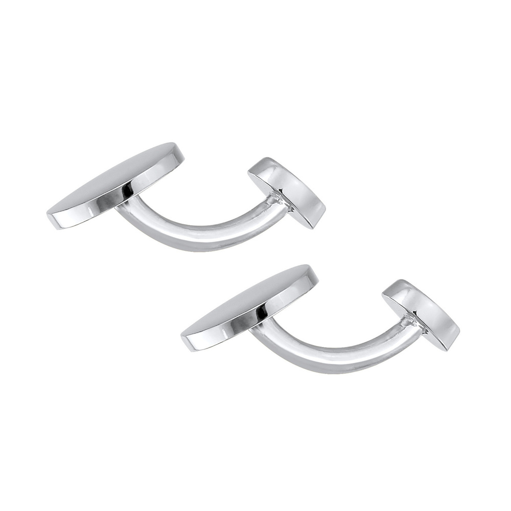 KUZZOI KUZZOI Boutons de Manchette Hommes Ovale Elégant en argent sterling 925 bouchon de bouteille