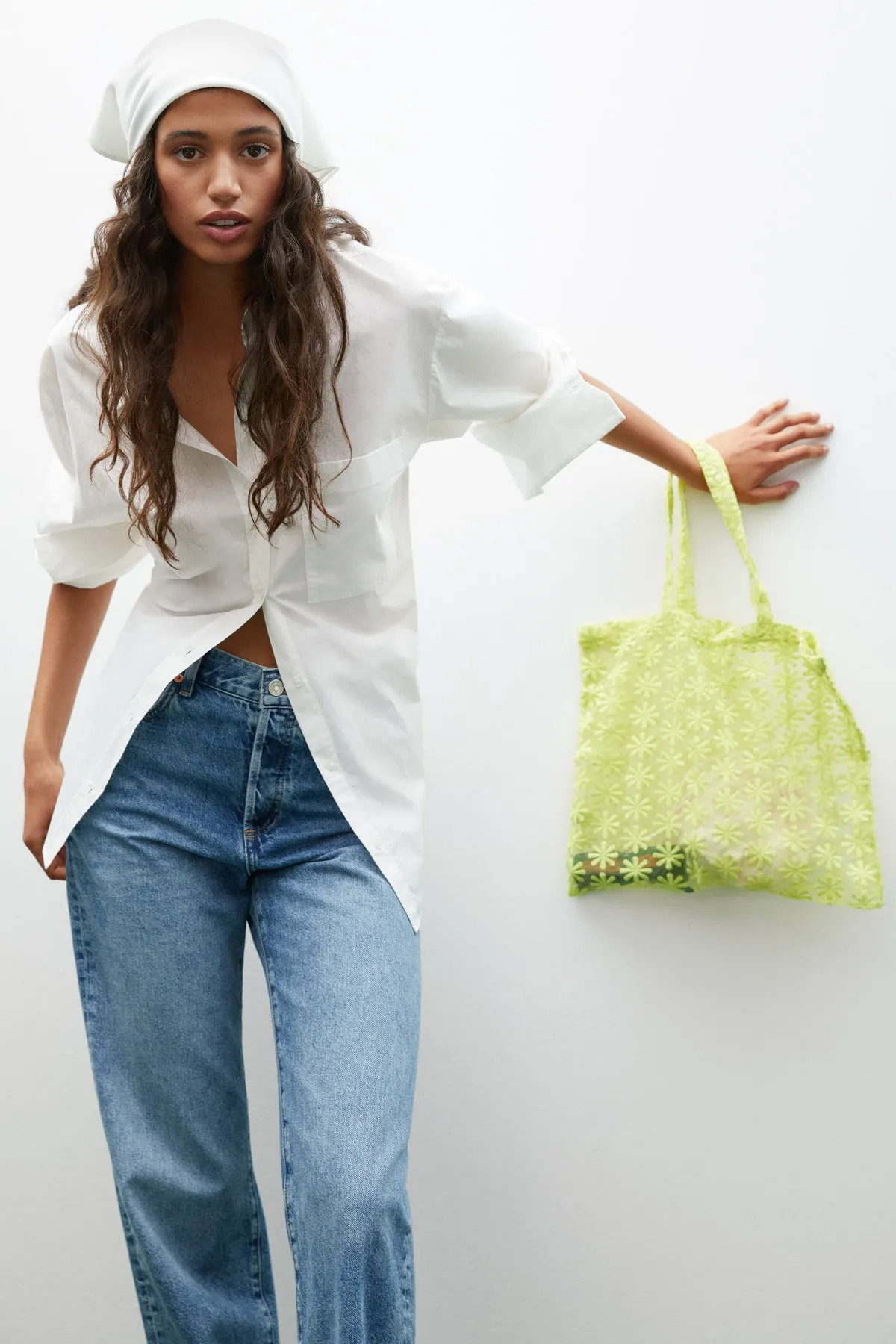 MANGO  Gelbe Damen-Umhängetasche 27075755