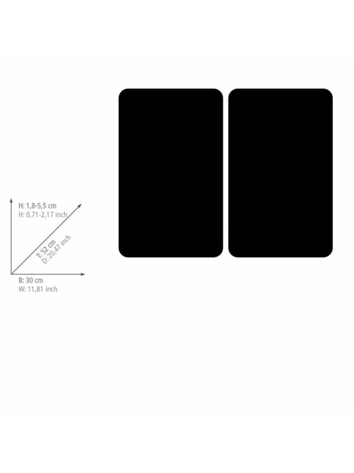 Wenko Herdabdeckplatten Universal Schwarz 2er Set in Schwarz günstig kaufen onesize