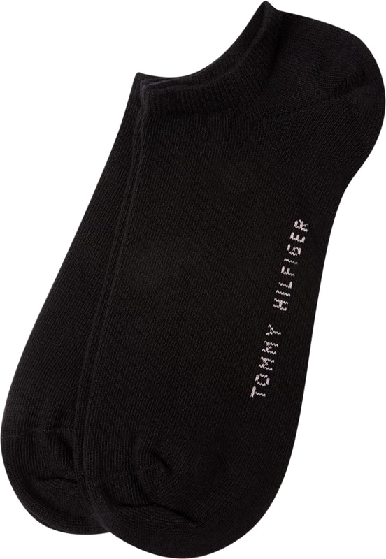 Sneakersocken im 2er-Pack in schwarz