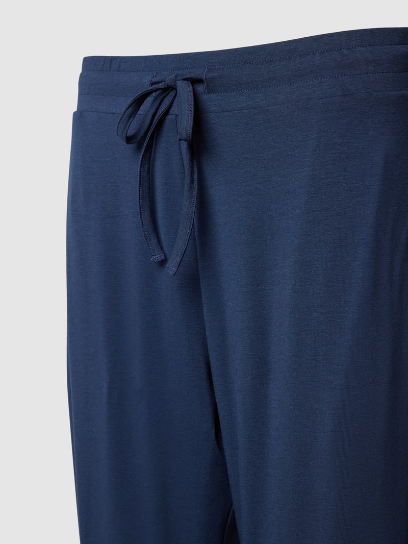 Pyjama-Hose in 3/4-Länge in marineblau