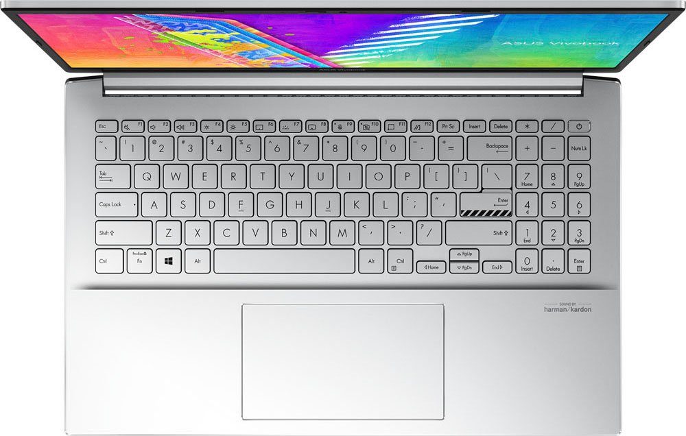 Asus Vivobook Pro 15 OLED K3500PH-L1134W Notebook (39,6 cm/15,6 Zoll, Intel Core i5 11300H, GeForce GTX 1650 Max-Q, 512 GB SSD, OLED-Display)