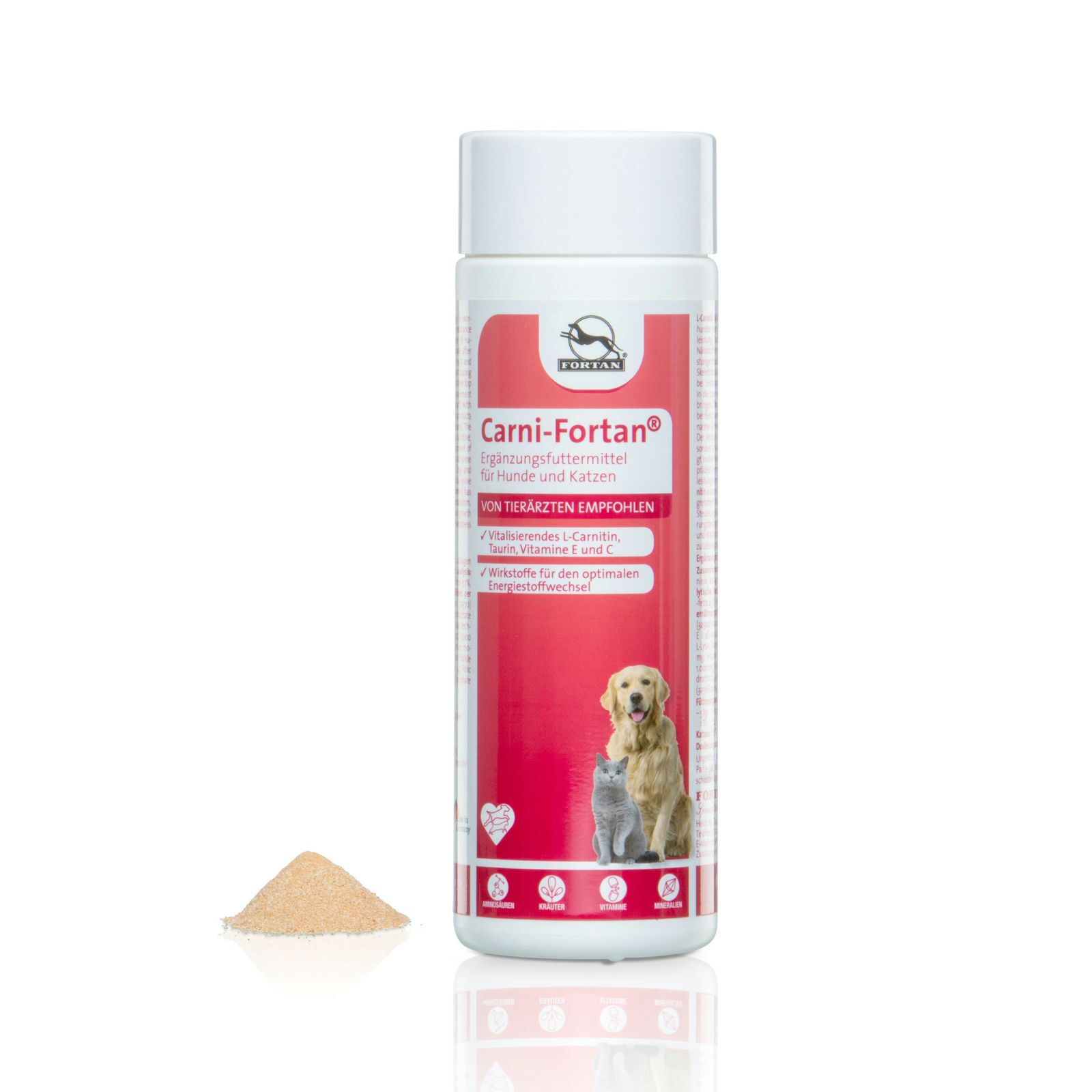 Fortan Ergänzungsfutter & Aufzucht Fortan Carni-Fortan Pulver mit L-Carnitin 350 g