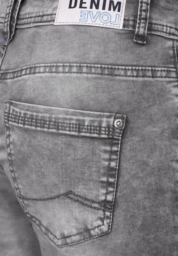 CECIL Graue Loose Fit Jeans