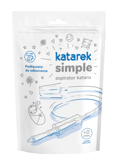Katarek Simple, en næseaspirator, der forbindes til en støvsuger