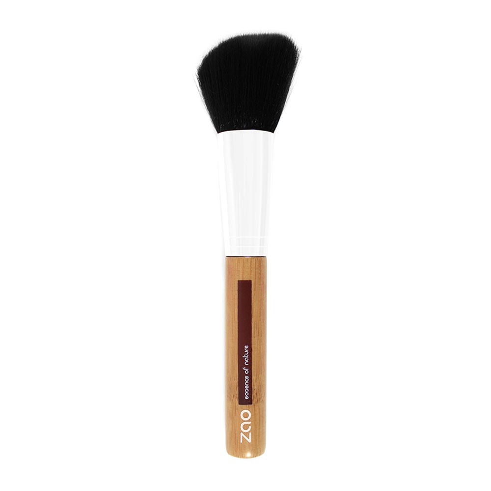 zao essence of nature Pinceau Bambou Fard à joues ZAO Pinceau en bambou et poils synthétiques, Vegan
