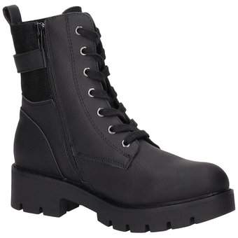 Via della Rosa Schnür Boots in schwarz