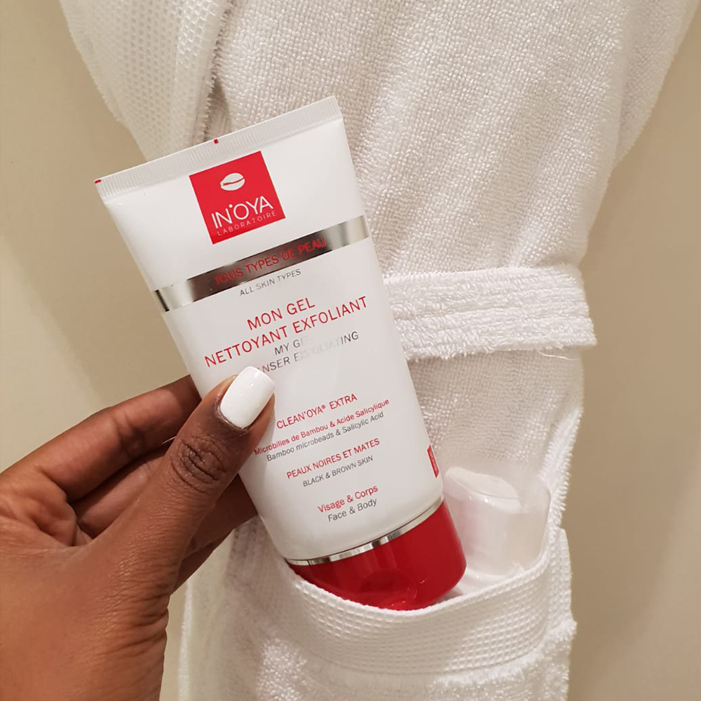 in'oya Mon Gel Nettoyant Exfoliant Exfoliant gommant doux