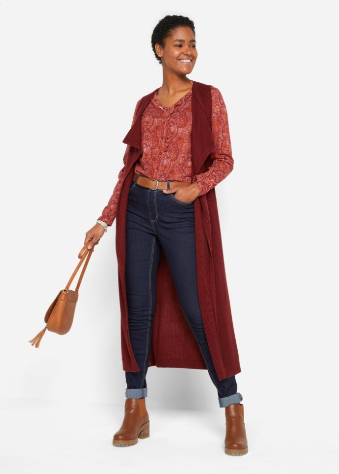 High-Waist-Stretch-Jeggings mit breitem Bequembund