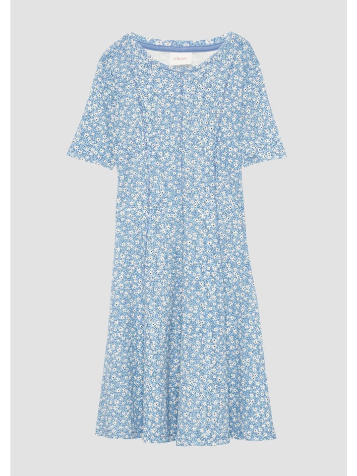 s.Oliver Kleid kurz in Blau günstig kaufen
