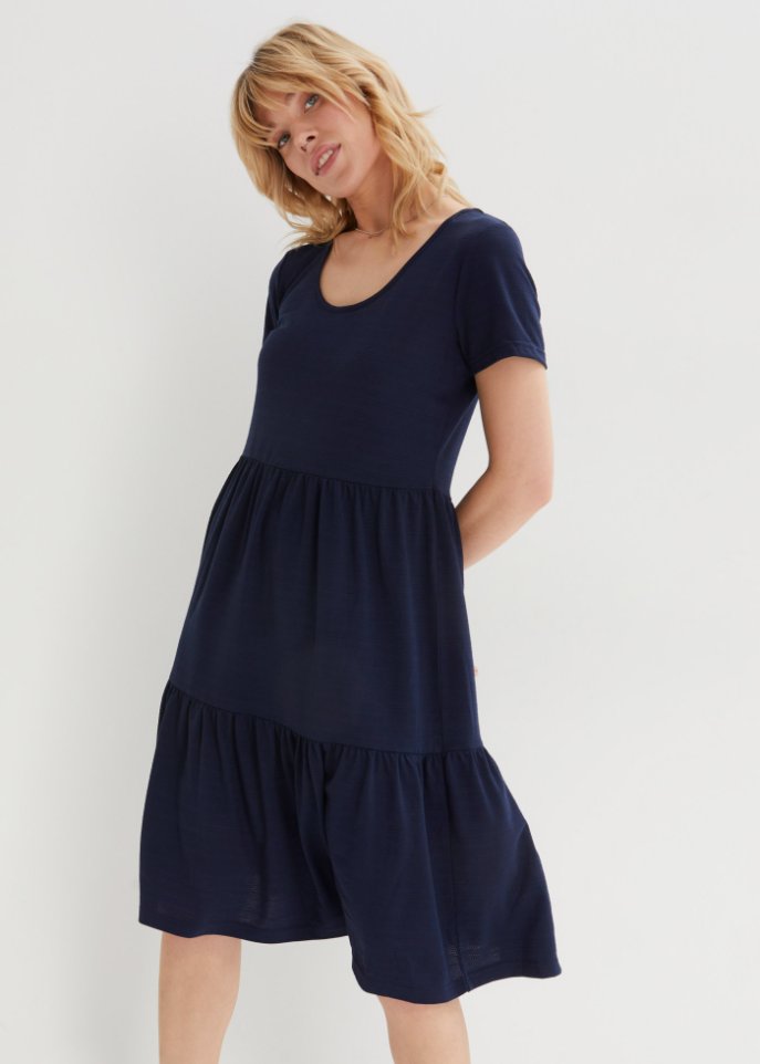 Shirtkleid mit Strukturmuster