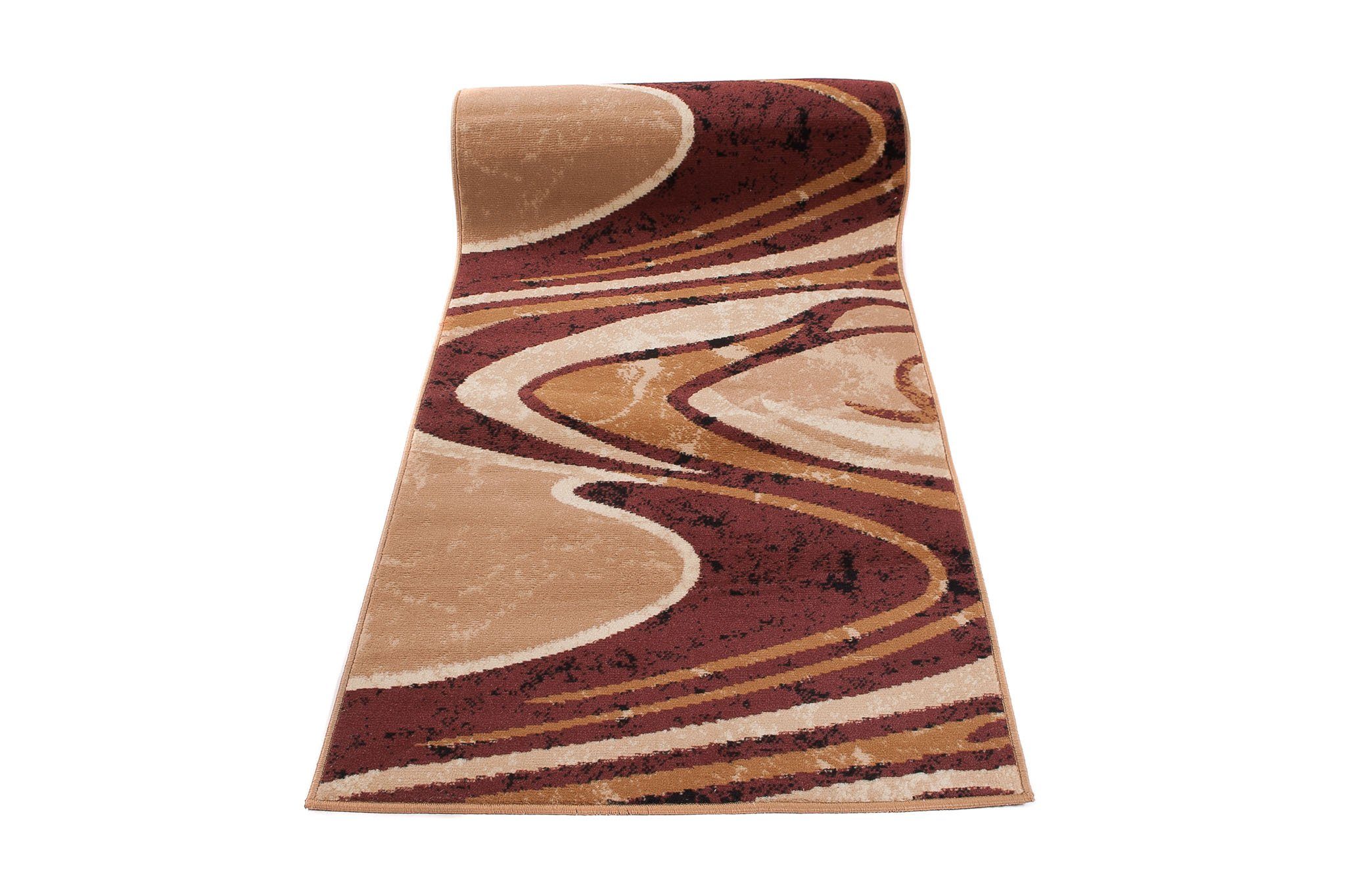 Läufer Läufer Flurläufer Modern für Vorzimmer 100 cm Breit Braun, Mazovia, 100 x 100 cm, Kurzflor, Meterware, Höhe 8 mm, Kurzflor - niedrige Florhöhe