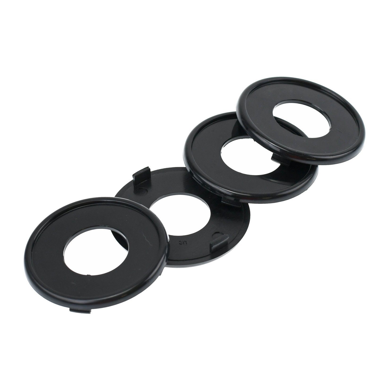 RKC Radkappe 4X 69,5mm Nabenkappen Kappen Schwarz Flach für Schmidt Revolution