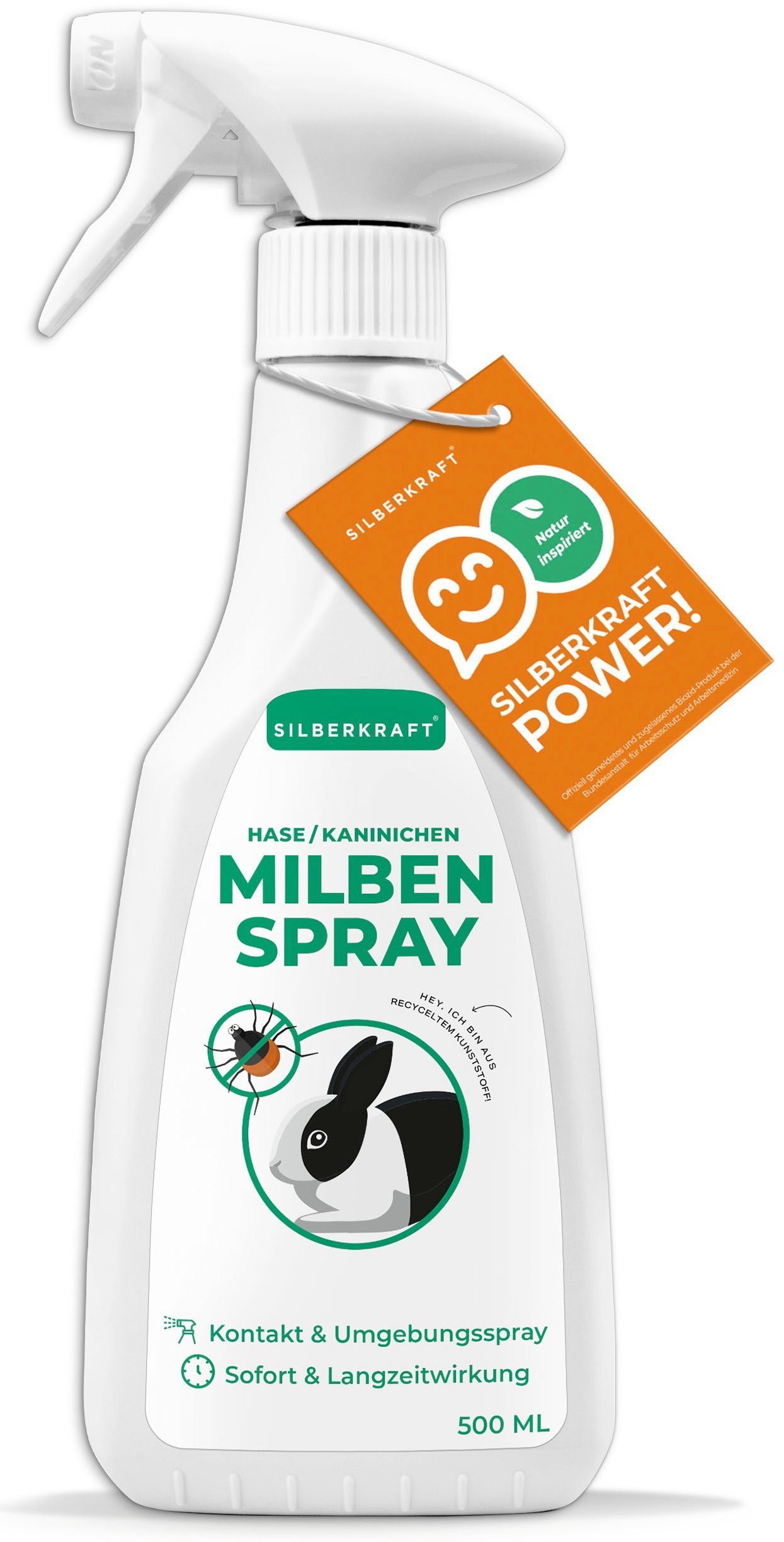 Silberkraft Insektenspray Milbenspray Hase/Kaninchen, 500 ml, 1-St.