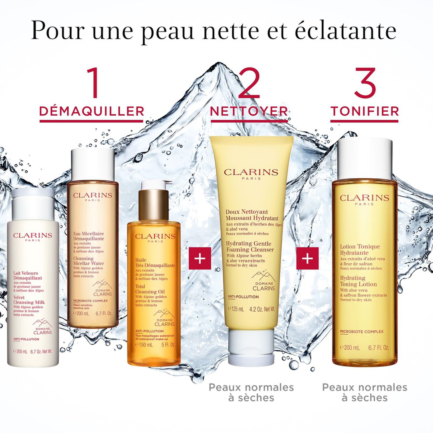 Clarins Doux Nettoyant Moussant Hydratant Peaux Sèches à Normales